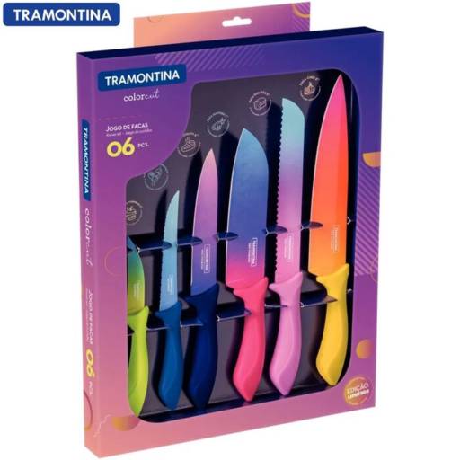 Conjunto de Facas Colorcut 6 peças - Tramontina por Casa Vitória