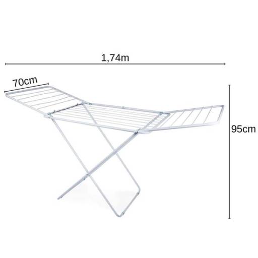 Varal de Chão 1,74m c/Abas Maxi- Mor por Casa Vitória