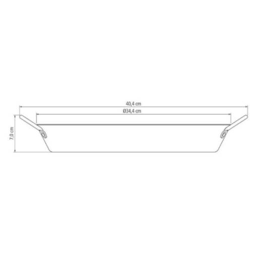 Paellera Teflon 34cm Loreto Grafite - Tramontina por Casa Vitória