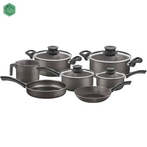 Jogo de Panelas Antiaderente 7 peças Paris Chumbo - Tramontina por Casa Vitória