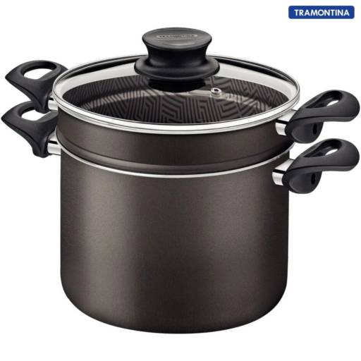 Cozi-Vapore Antiaderente 22cm Paris Chumbo - Tramontina por Casa Vitória