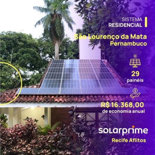 Comprar o produto de Manutenção de sistema solar em Energia Solar pela empresa Solarprime Recife Aflitos em Recife, PE por Solutudo