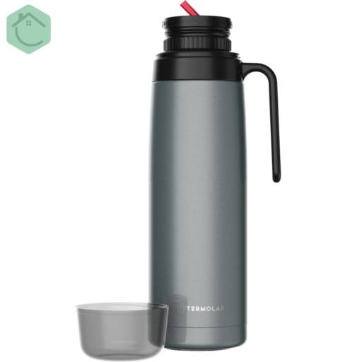 Garrafa Térmica 100% Inox 1,0L R-Evolution Chumbo - Termolar por Casa Vitória