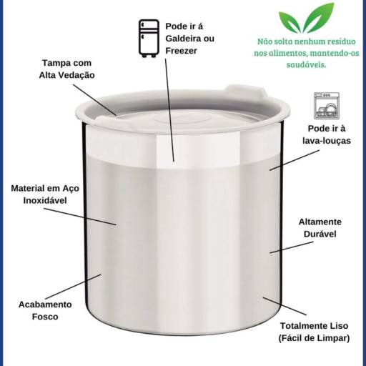 Pote Inox 3,4L Cucina - Tramontina por Casa Vitória