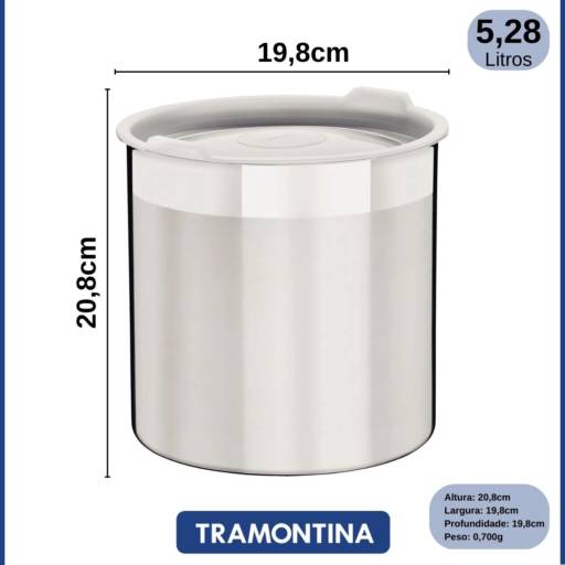 Pote Inox 5,2L Cucina - Tramontina por Casa Vitória