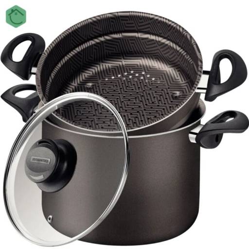 Cozi-Vapore Antiaderente 22cm Paris Chumbo - Tramontina por Casa Vitória