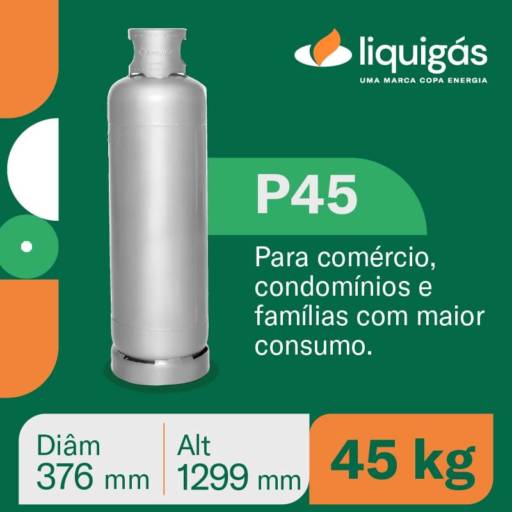 Vasilhames de Gás P45 - Soluções Eficientes em Canoas