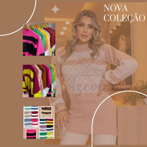 Comprar o produto de Blusa de Tricô  em Roupas Femininas pela empresa Luh Azevedo Moda Feminina em Itupeva, SP por Solutudo