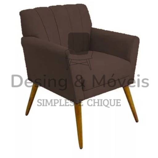 Poltrona Cecilia - Cor 11 Cacau - 10x s Juros