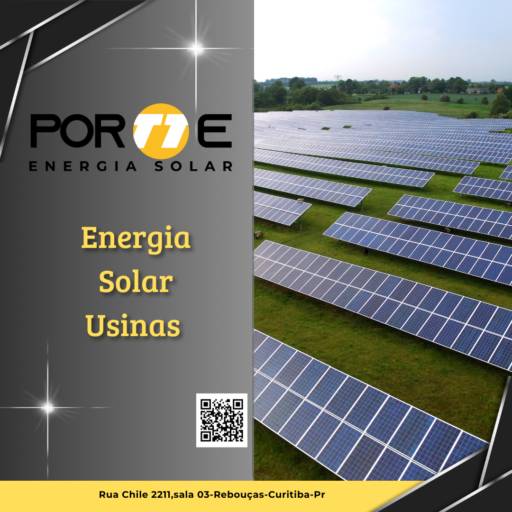 Usina Solar - Geração de Energia em Grande Escala em Curitiba