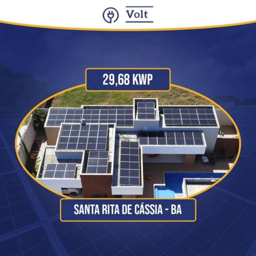 Energia Solar On Grid - Economia e Sustentabilidade em Santa Rita de Cássia