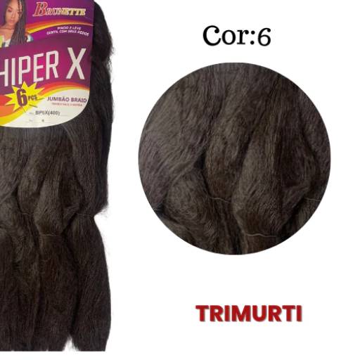 Jumbo Castanho Médio Marca HIPER X  em Foz do Iguaçu, PR por Trimurti Cabelos para Mega Hair Perucas Jumbo e Apliques para Cabelo 
