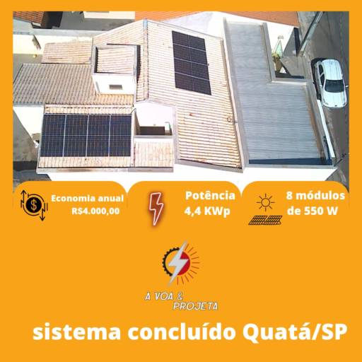 Comprar a oferta de Especialista em Energia Solar em Energia Solar pela empresa A Voa & Projeta em Promissão, SP por Solutudo