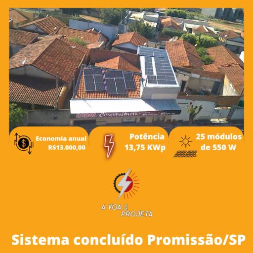 Comprar a oferta de Empresa Especializada em Energia Solar em Energia Solar pela empresa A Voa & Projeta em Promissão, SP por Solutudo