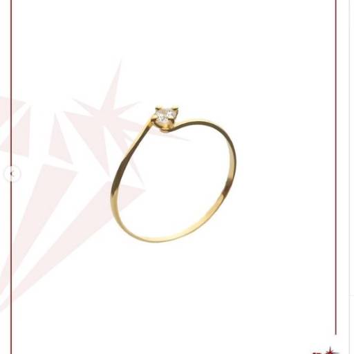 Anel Solitário em Ouro 18k