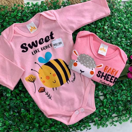 Body Estampado Menina por Influência Kids - Moda Infantil