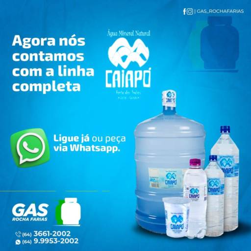 Comprar o produto de Água mineral em Águas Minerais pela empresa Gás Rocha Farias em Mineiros, GO por Solutudo