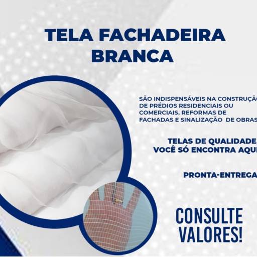 Tela Fachadeira Branca em Bauru por Mais Redes de Proteção
