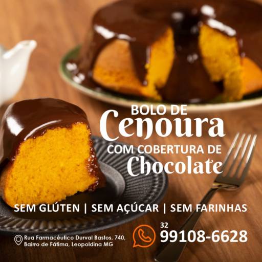 Bolo de Cenoura  por Benatti's Foods - Low Carb 