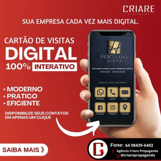Cartão de visitas digital