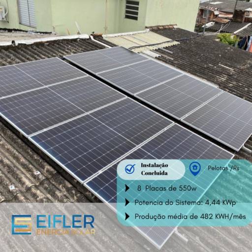 Sistema Solar em Pelotas por Eifler Energia Solar