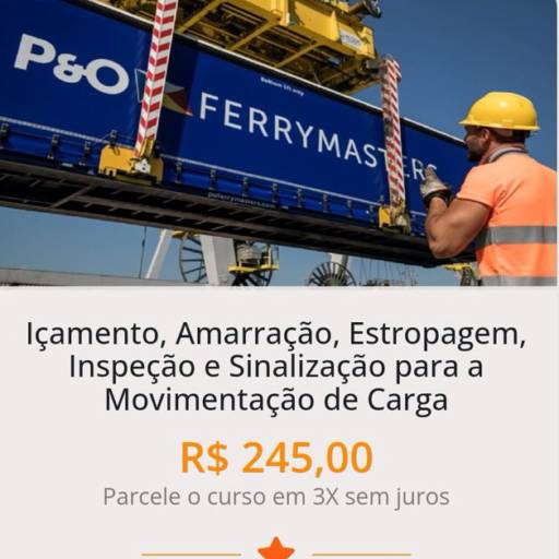 Comprar o produto de Içamento, Amarração, Estropagem, Inspeção e Sinalização para a Movimentação de Carga em Terminais Portuários pela empresa CECONPORT em Santos, SP por Solutudo