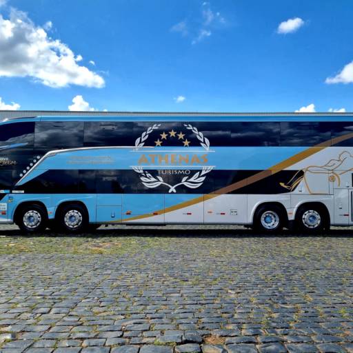 Ônibus para alugar por Athenas Turismo