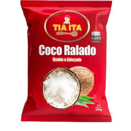 Comprar o produto de COCO RALADO ÚNIDO E ADOÇADO 100g em Coco ralado pela empresa TIA ITA ALIMENTOS em Aracaju, SE por Solutudo