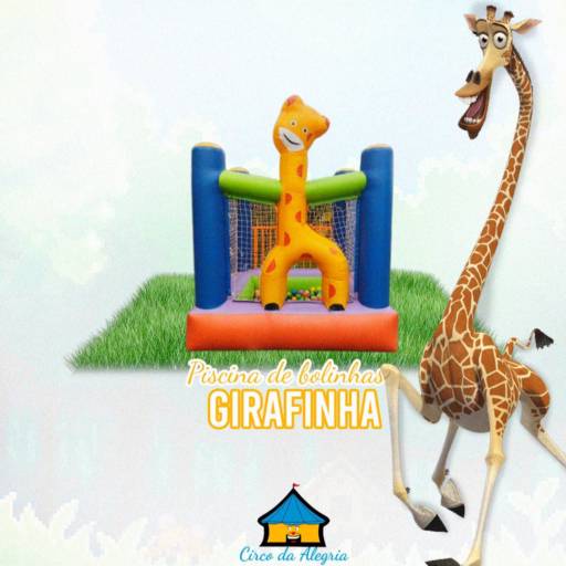 Comprar o produto de Piscina de bolinhas girafinha  em Brinquedos Infláveis pela empresa Circo da Alegria Locação de Brinquedos para Festas em Foz do Iguaçu, PR por Solutudo