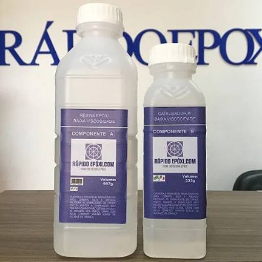 Resina Epóxi Incolor Baixa Viscosidade