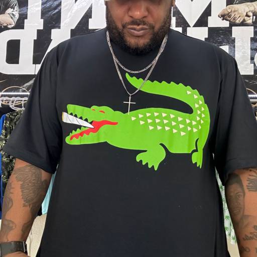 Camiseta Lacoste Mentblindada 014 - Preta por Loja Mentblindada 014 