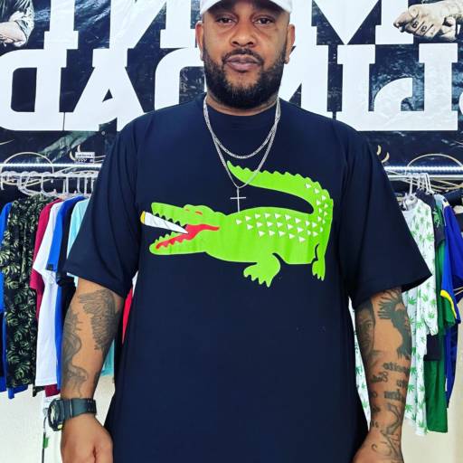 Camiseta Lacoste Mentblindada 014 - Azul Marinho