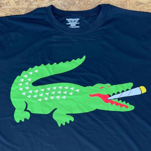 Camiseta Lacoste Mentblindada 014 - Azul Marinho por Loja Mentblindada 014 