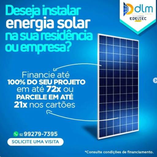 Comprar a oferta de Empresa de Energia Solar em Energia Solar pela empresa DLM Energia Solar em Manaus, AM por Solutudo