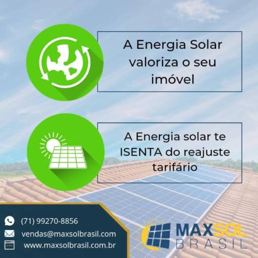 Comprar a oferta de Empresa de Instalação de Energia Solar em Energia Solar pela empresa Max Sol Brasil em Salvador, BA por Solutudo