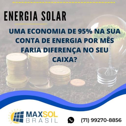 Comprar o produto de Empresa de Energia Solar em Energia Solar pela empresa Max Sol Brasil em Salvador, BA por Solutudo