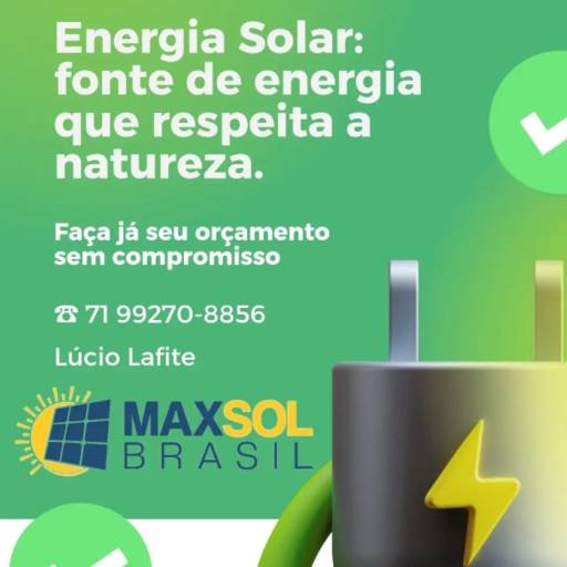 Comprar a oferta de Empresa Especializada em Energia Solar em Energia Solar pela empresa Max Sol Brasil em Salvador, BA por Solutudo