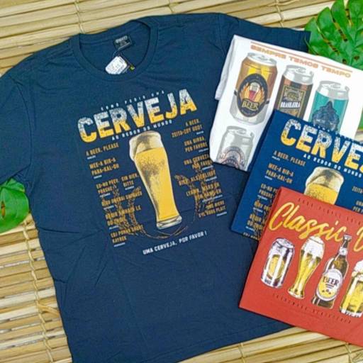Camiseta com Estampa de Cerveja  por Blumenau Malhas - Vila Portes