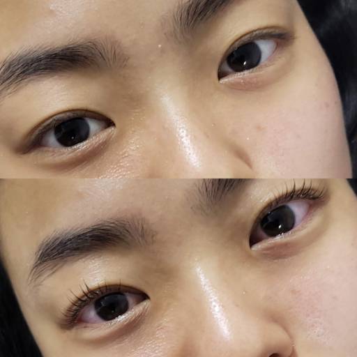 Alongamento dos cílios técnica Lash Lifting em Bauru