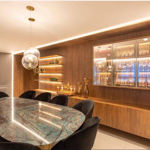 HOME THEATERS por Dimare Bertioga Móveis Planejados