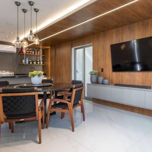 HOME THEATERS por Dimare Bertioga Móveis Planejados