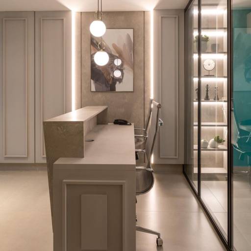 ESCRITÓRIO por Dimare Bertioga Móveis Planejados