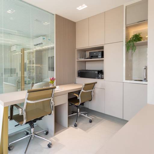 ESCRITÓRIO por Dimare Bertioga Móveis Planejados