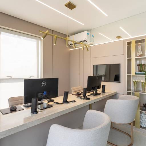 ESCRITÓRIO por Dimare Bertioga Móveis Planejados