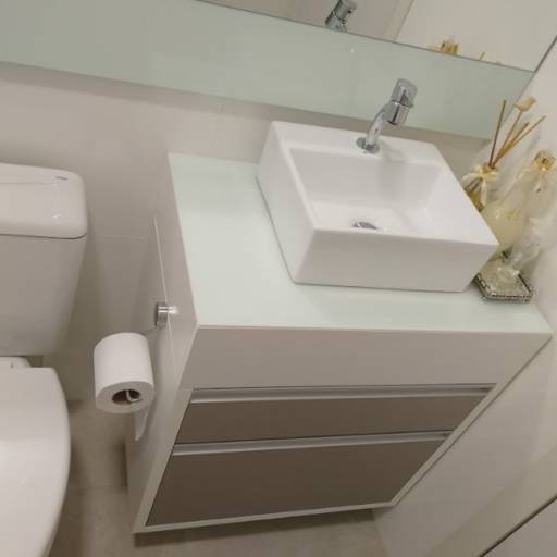 Banheiro planejado por Casa e Cia Móveis Planejados e Sob Medida