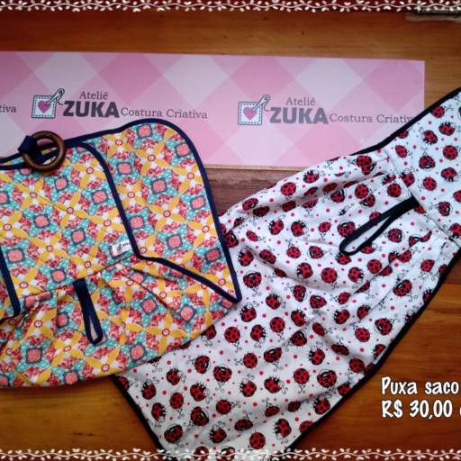 Comprar o produto de Puxa Saco personalizado em Bauru em Utensílios de Cozinha pela empresa Zuka Costura Criativa  em Bauru, SP por Solutudo