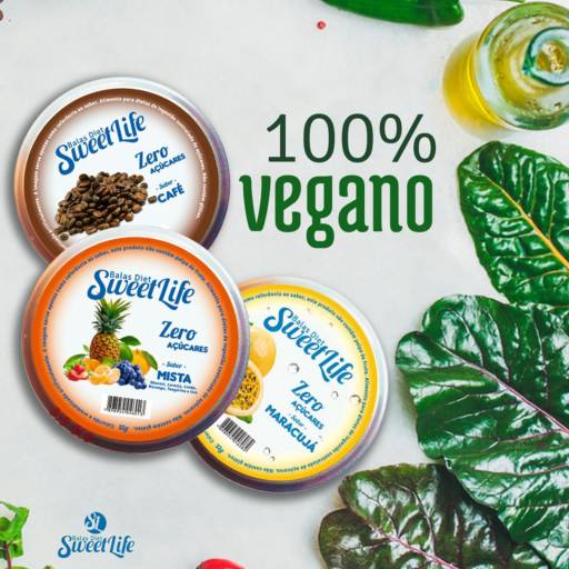 Comprar o produto de Bala diet vegana em Sobremesas Diet pela empresa Sweet Life - Balas Diet em Nova Friburgo, RJ por Solutudo