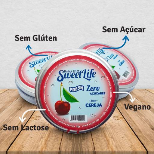 Bala sem glúten por Sweet Life - Balas Diet