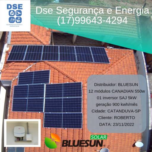 Energia solar fotovoltaica por DSE Segurança e Energia 
