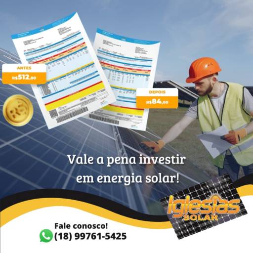 Comprar o produto de Energia Solar​ em Buritama, SP em Energia Solar pela empresa Iglesias Energia Solar em Buritama, SP por Solutudo